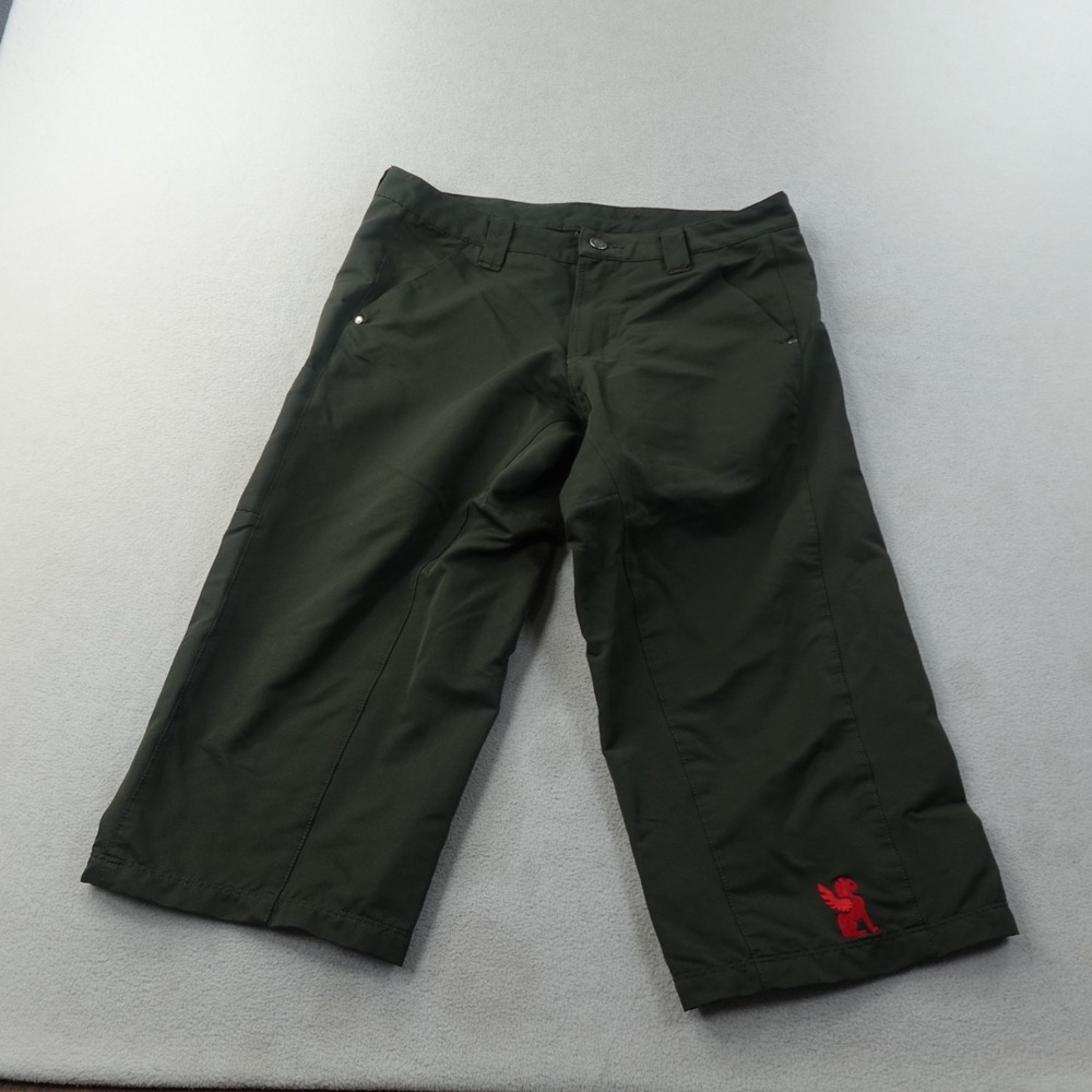 Chrome Industries Womens S Cycling Knicker Pants 30x16 Green USA Made Stretch